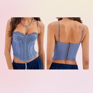 Urban Outfitters Out From Under Corset Top – Blue (S)